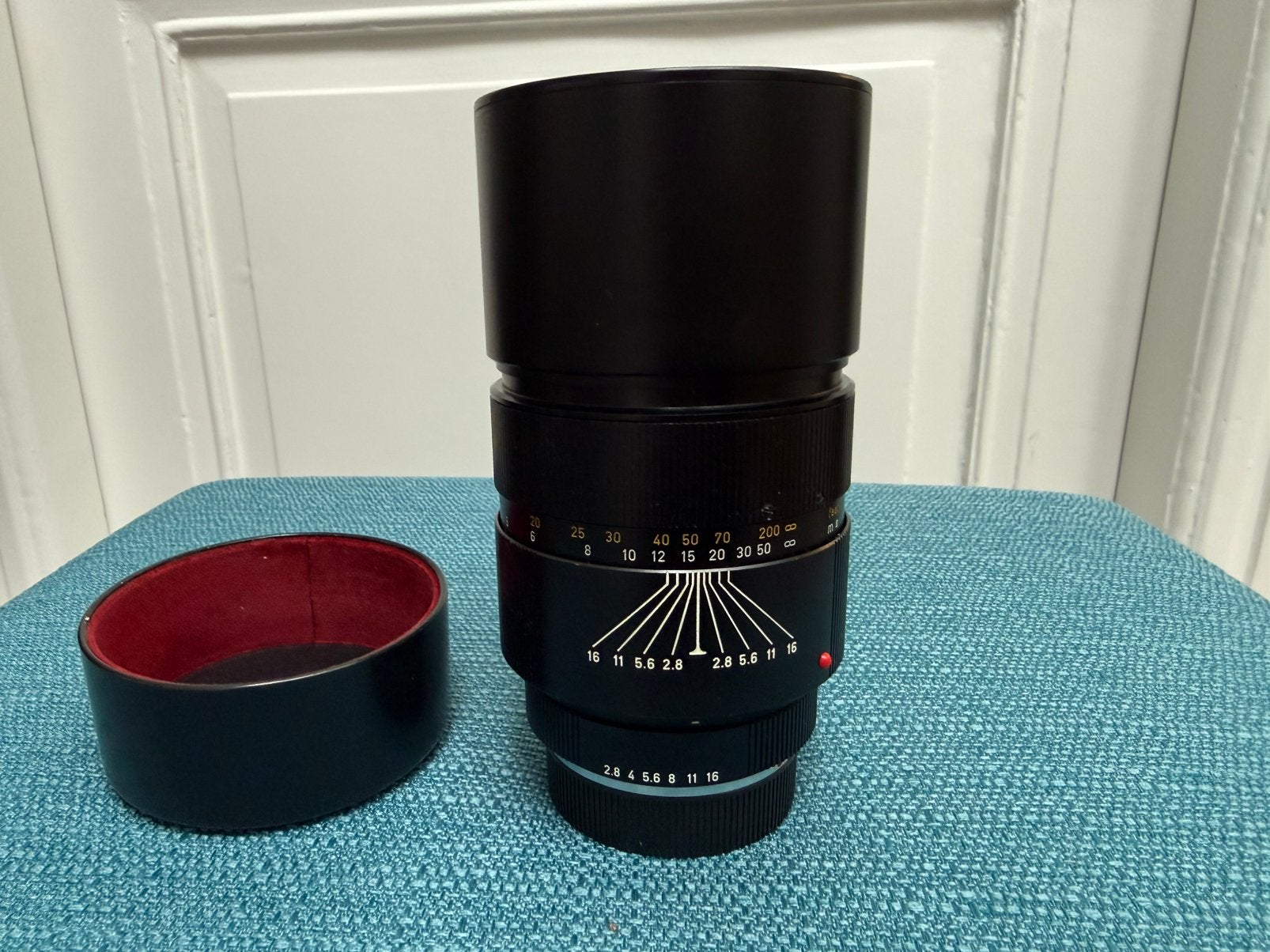 Leica Elmarit-R 1:2.8/180 3-cam, 180 mm, Leica, Handmatige focus, Telelens