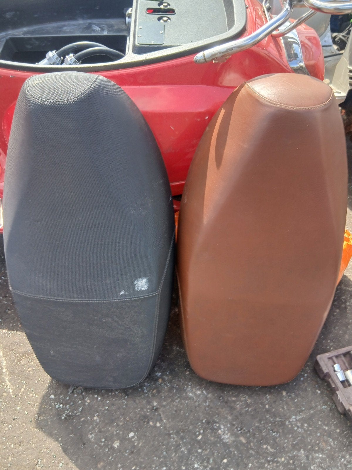 Imitatie vespa zadel iva riva la souris agm gy6, Ophalen of Verzenden, Gebruikt, Zadel, Overige merken