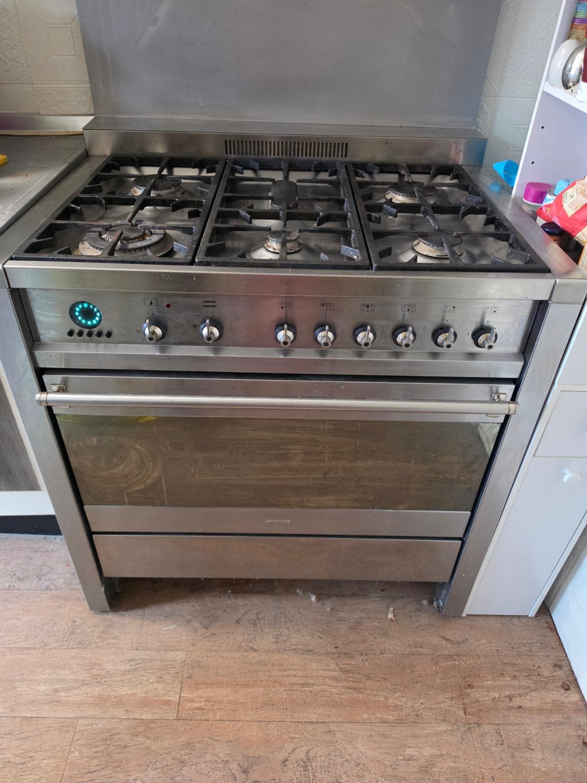 Smeg Fornuis  Morgen extra afgeprijsd!!, Gebruikt, Hete lucht, 60 cm of meer, Ophalen of Verzenden