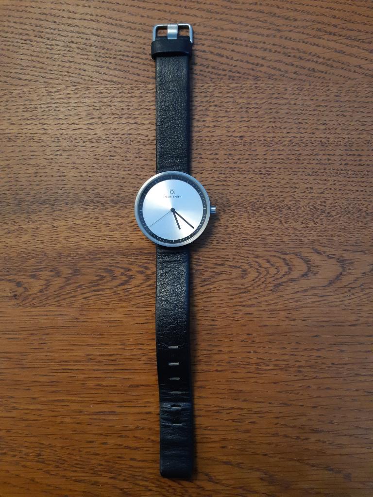 Dames horloge van het merk Jacob Jensen, Overige merken, Leer, Staal, Polshorloge