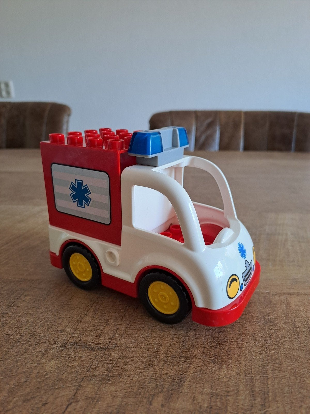 Lego Duplo Ziekenauto - Speelgoed Ambulance, Ophalen of Verzenden, Zo goed als nieuw, Overige merken