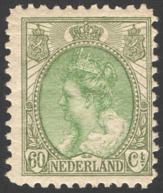 Nederland NVPH nr 76A postfris Koningin Wilhelmina 1920, Ophalen of Verzenden, T/m 1940, Postfris