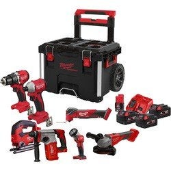 Milwaukee M18 FPP7E-503P combopack 18V 3x 5,0Ah Li-ion, Ophalen of Verzenden