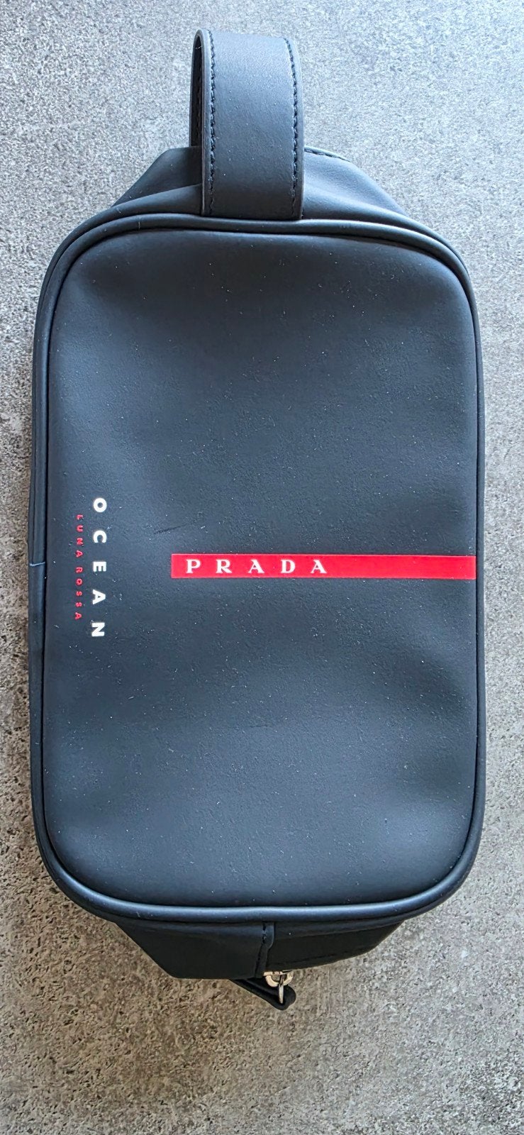 PRADA Luna Rossa Ocean Heren Toilettas - Navy Zwart, Ophalen, Nieuw, Zwart, Heer