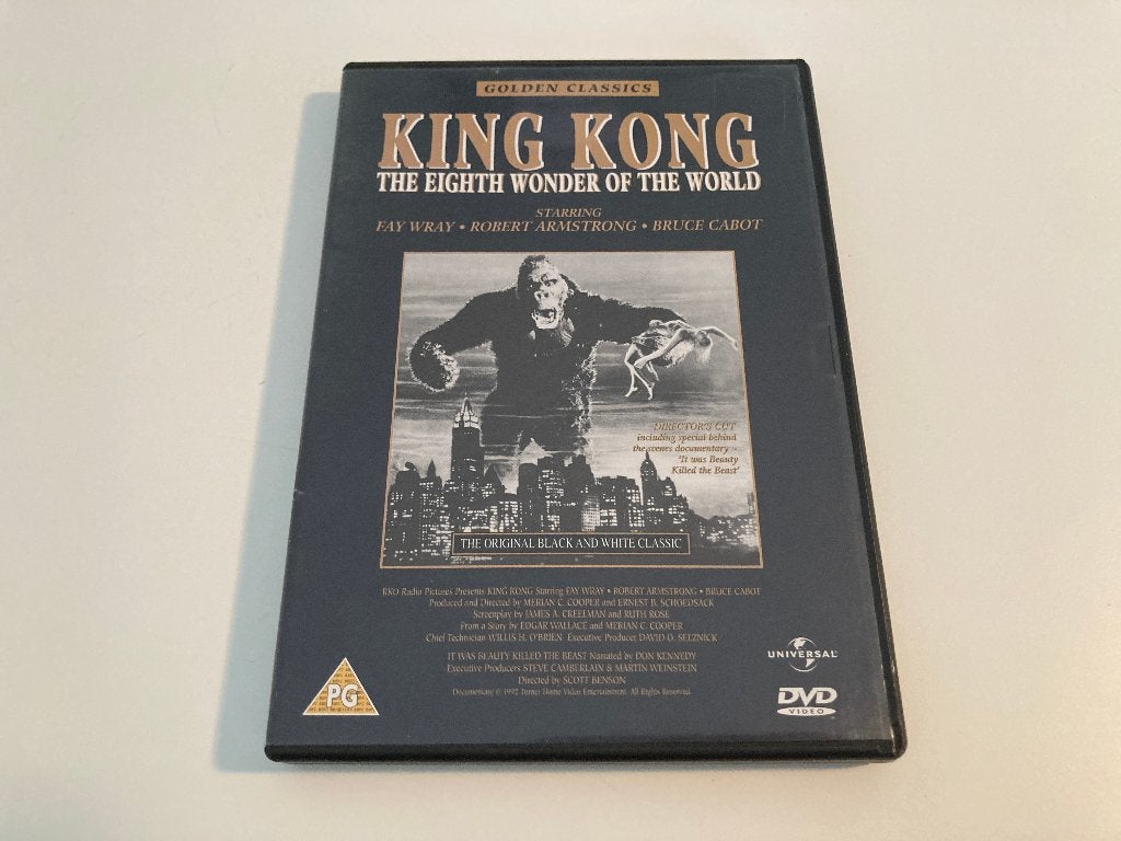 King Kong - The Eighth Wonder Of The World 1933 DVD, Vanaf 12 jaar, Ophalen of Verzenden, Zo goed als nieuw, Natuur