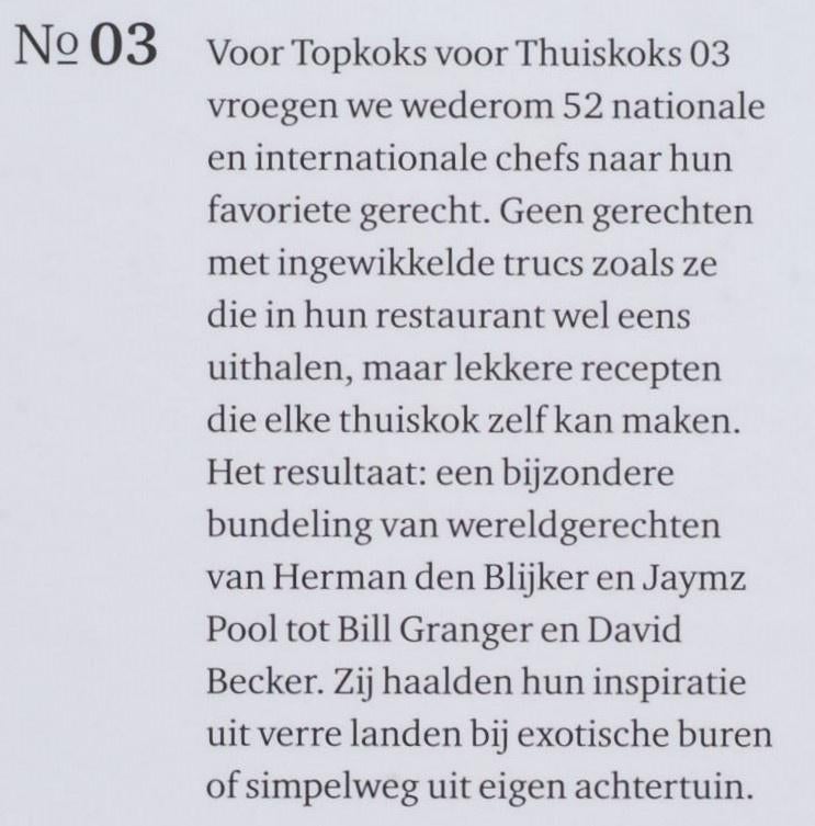 Topkoks voor thuiskoks (2009), Verzenden, Zo goed als nieuw