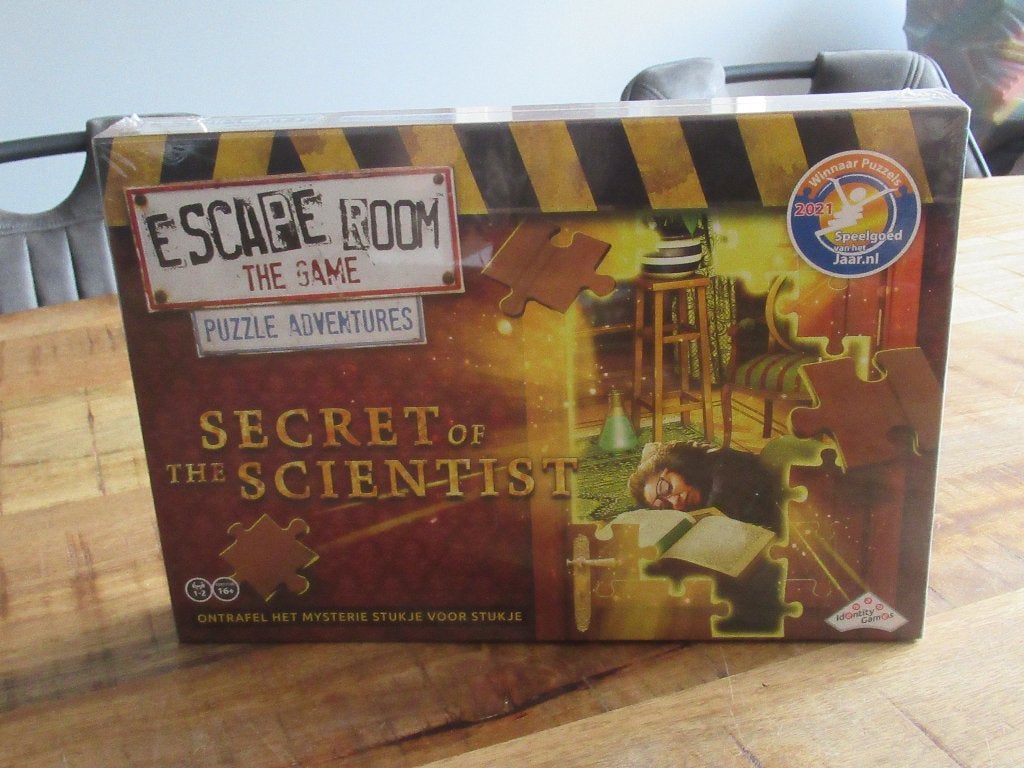 NIEUW Escape Room Puzzle Adventures Secret of the Scientist, Ophalen of Verzenden, 500 t/m 1500 stukjes, Nieuw, Overige typen