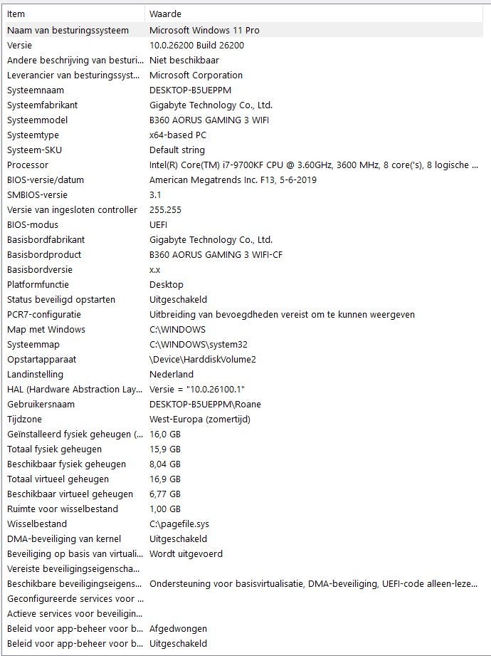 Game PC | RTX 2070 SUPER | I7-9700KF | 16GB RAM | 1750 GB, Met monitor, Gebruikt, Zelf gebouwde pc, Virtual Reality