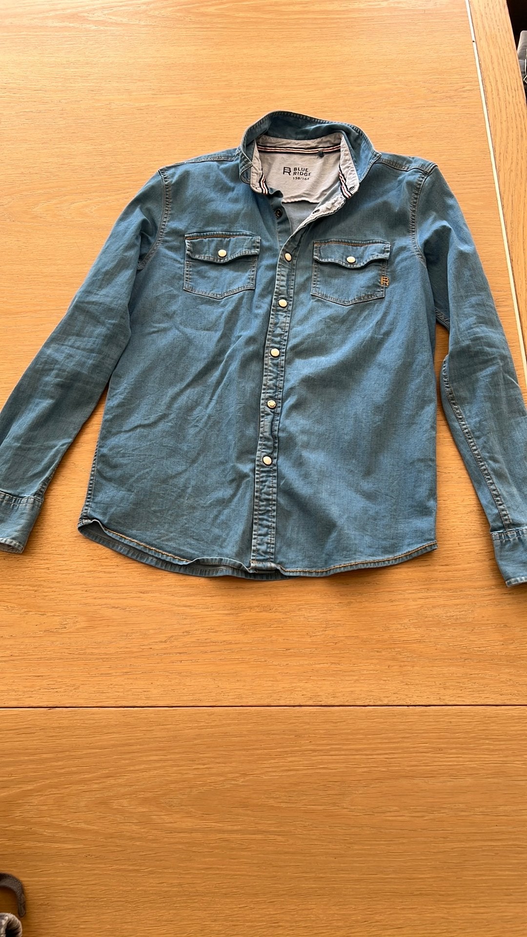 Blouse Blue Ridge maat 158/164 1x gedragen, Ophalen of Verzenden, Zo goed als nieuw, Jongen, Overhemd of Blouse