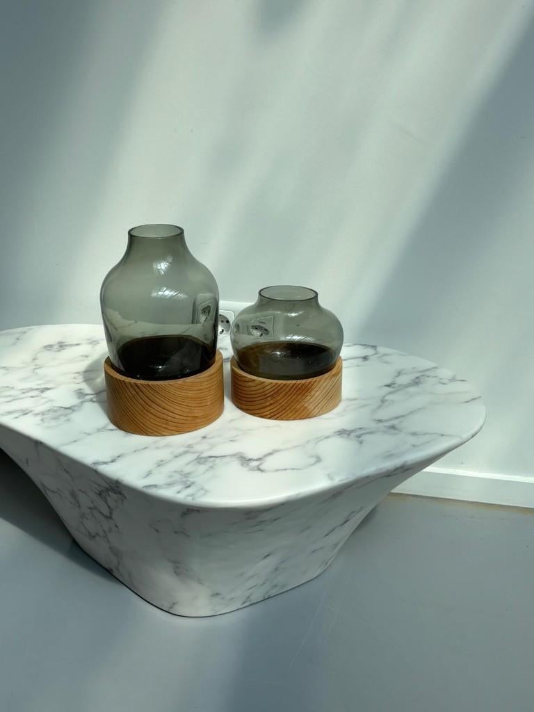 Fritz Hansen vazenset, Huis en Inrichting, Woonaccessoires | Vazen, Ophalen, Gebruikt, Overige kleuren, Glas