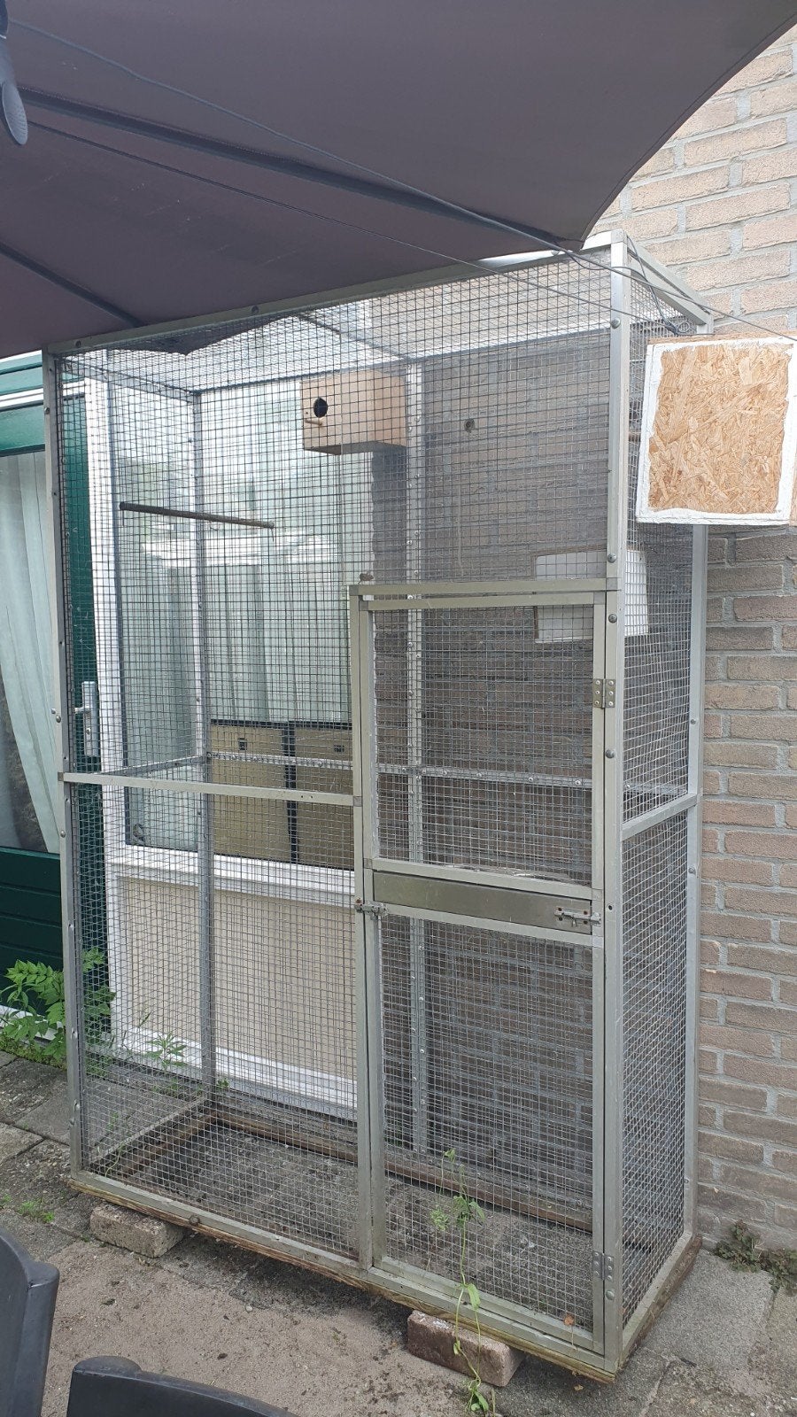 Voliere aluminium, Ophalen of Verzenden, Aluminium, Volière
