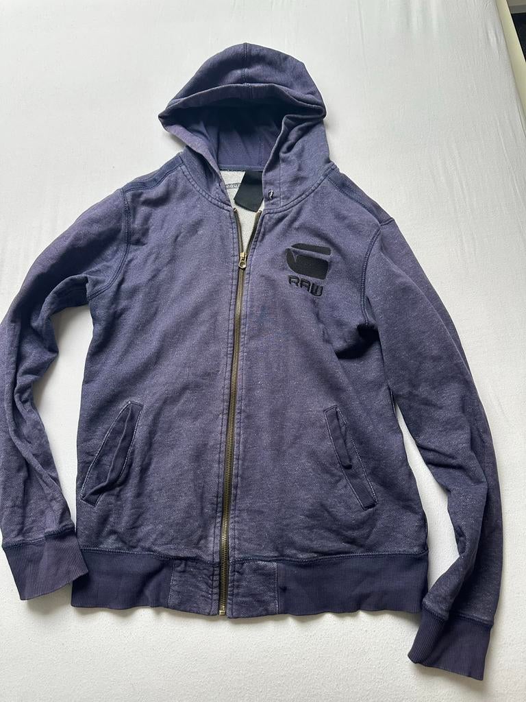 G-Star RAW Hoodie met rits - Maat M, Kleding | Heren, Ophalen of Verzenden, Zo goed als nieuw
