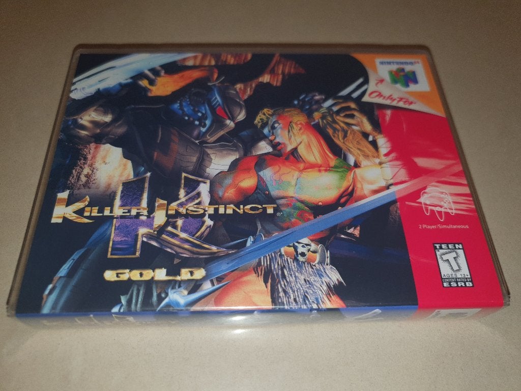 Killer Instinct Gold N64 Game Case, Spelcomputers en Games, Games | Nintendo 64, Vechten, Verzenden, 1 speler, Zo goed als nieuw