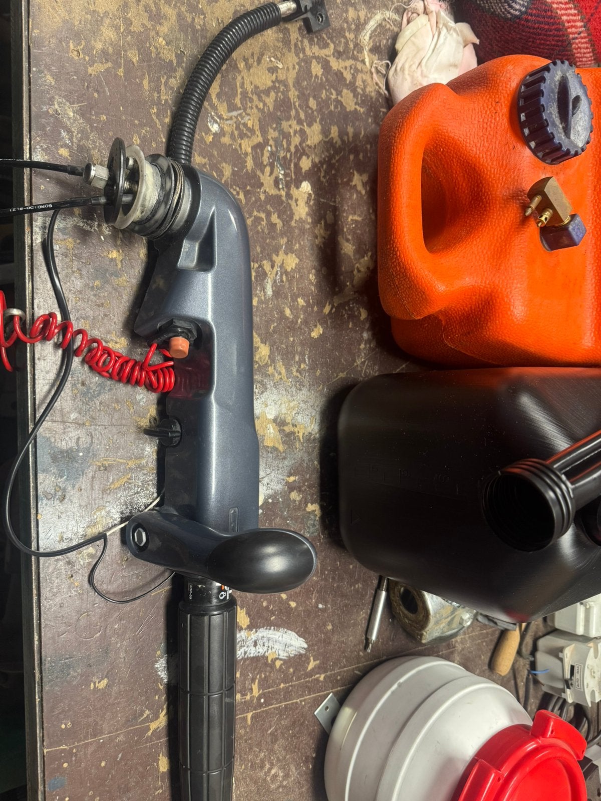 Yamaha buitenboordmotor gashendel zijmontage, Watersport en Boten, Bootonderdelen, Ophalen, Gebruikt, Motor en Techniek, Motorboot
