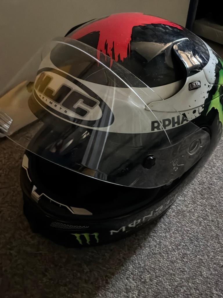 HJC RPHA 11 Monster Energy Carbon integraalhelm, Motoren, Kleding | Motorhelmen, Heren, HJC, Ophalen of Verzenden, Integraalhelm