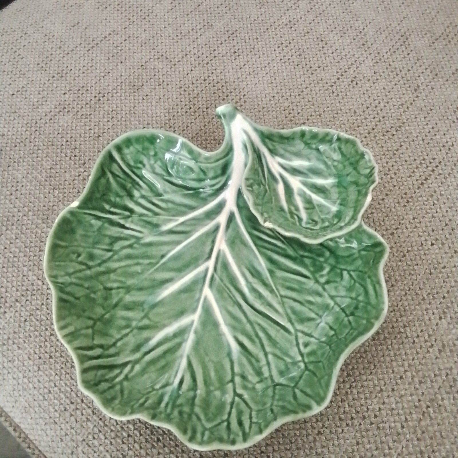 Bordallo Pinheiro koolblad schaal, Ophalen of Verzenden