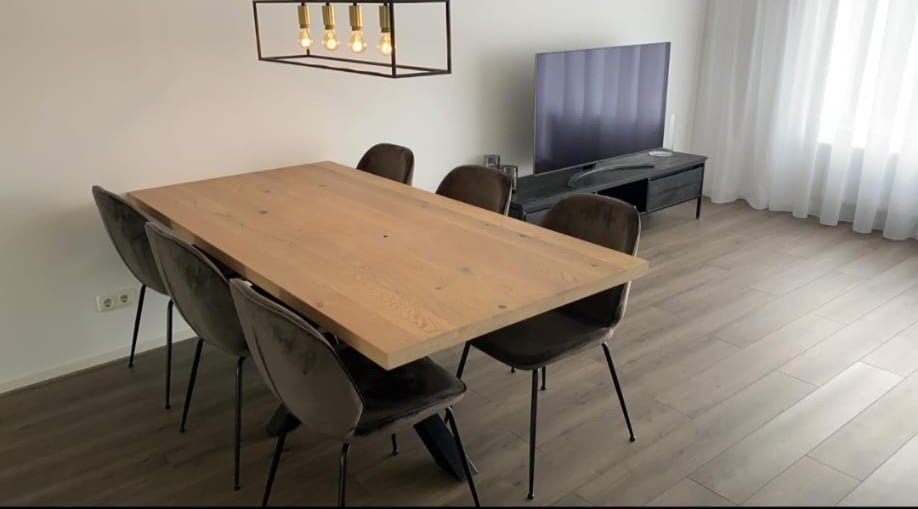 Eetkamertafel 2 meter, Huis en Inrichting, Tafels | Eettafels, Ophalen, 200 cm of meer, 50 tot 100 cm, Zo goed als nieuw