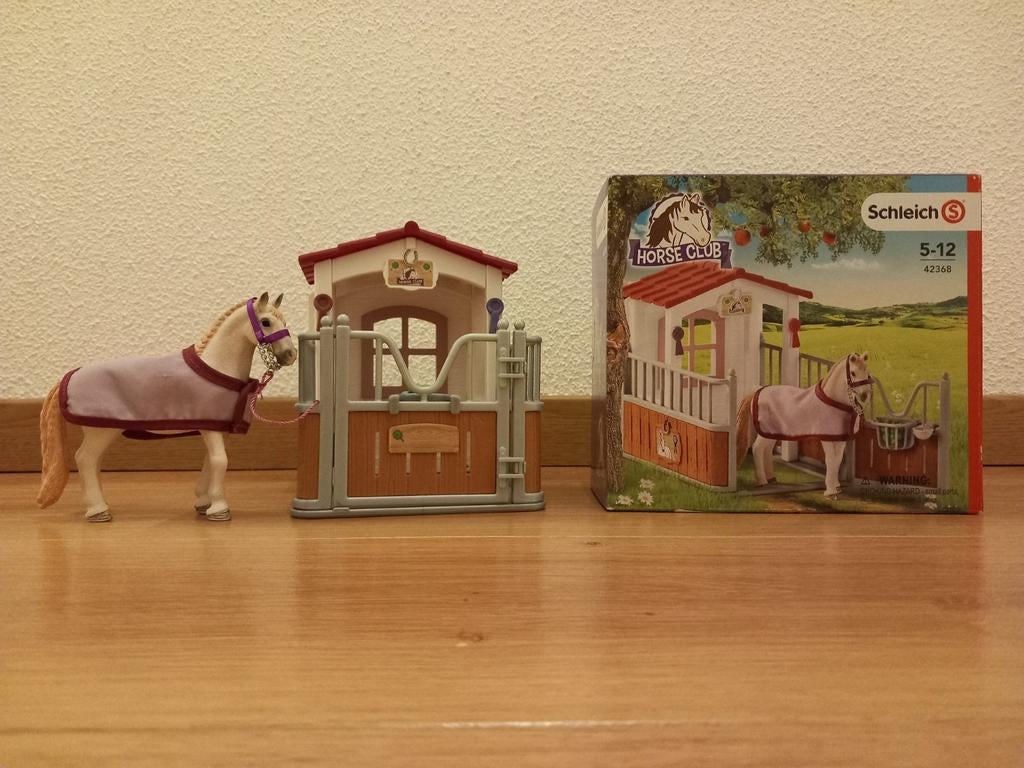 Schleich Horse Club Paardenbox met Arabische merrie 42368, Ophalen, Zo goed als nieuw, Jongen of Meisje