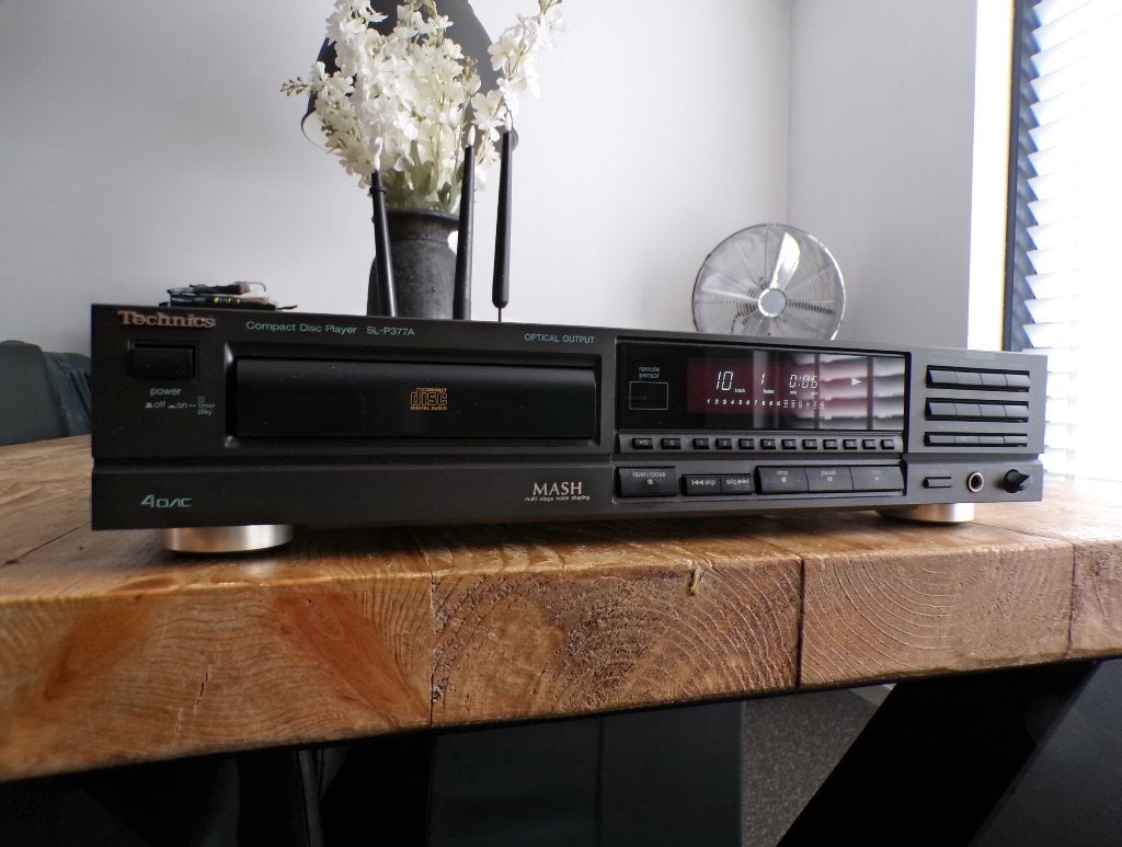 Mooie Vintage Technics Mash CD speler type SL-P377a., Ophalen of Verzenden, Gebruikt, Technics