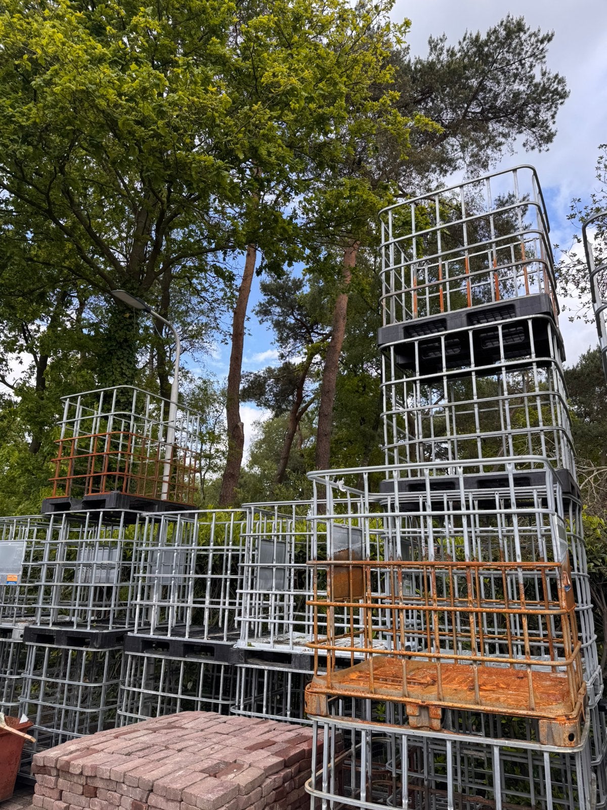 Ibc kratten, Minder dan 3 m³, Ophalen