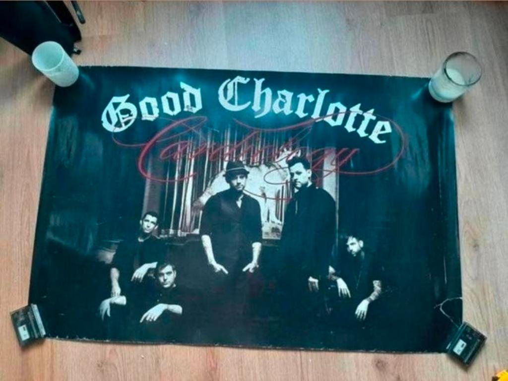 Good Charlotte deurposter., Gebruikt, Deurposter of groter, Rechthoekig Liggend, Ophalen of Verzenden