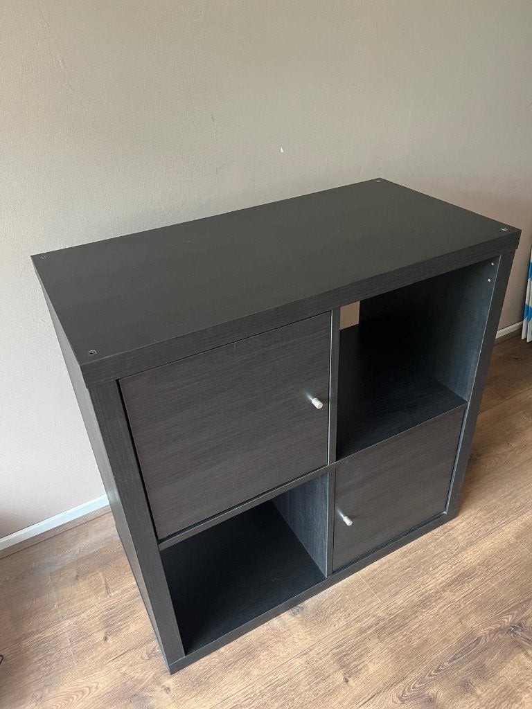 Ikea Kallax kast zwart, Ophalen, Gebruikt