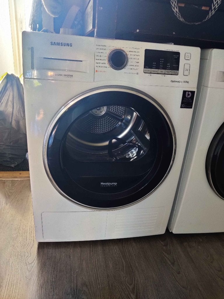 samsung droger Optimal dry 8kg heatpump (droogt langzaam), Ophalen, 6 tot 8 kg, Voorlader, Niet werkend