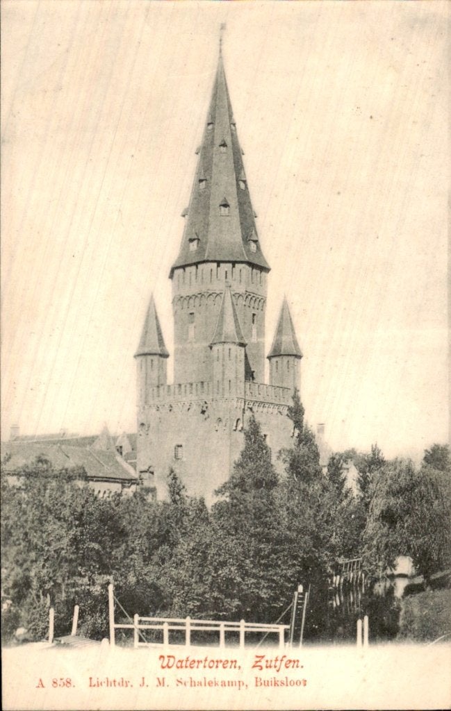 Zutfen - Watertoren - foto, Ophalen of Verzenden, Voor 1920, Ongelopen, Gelderland