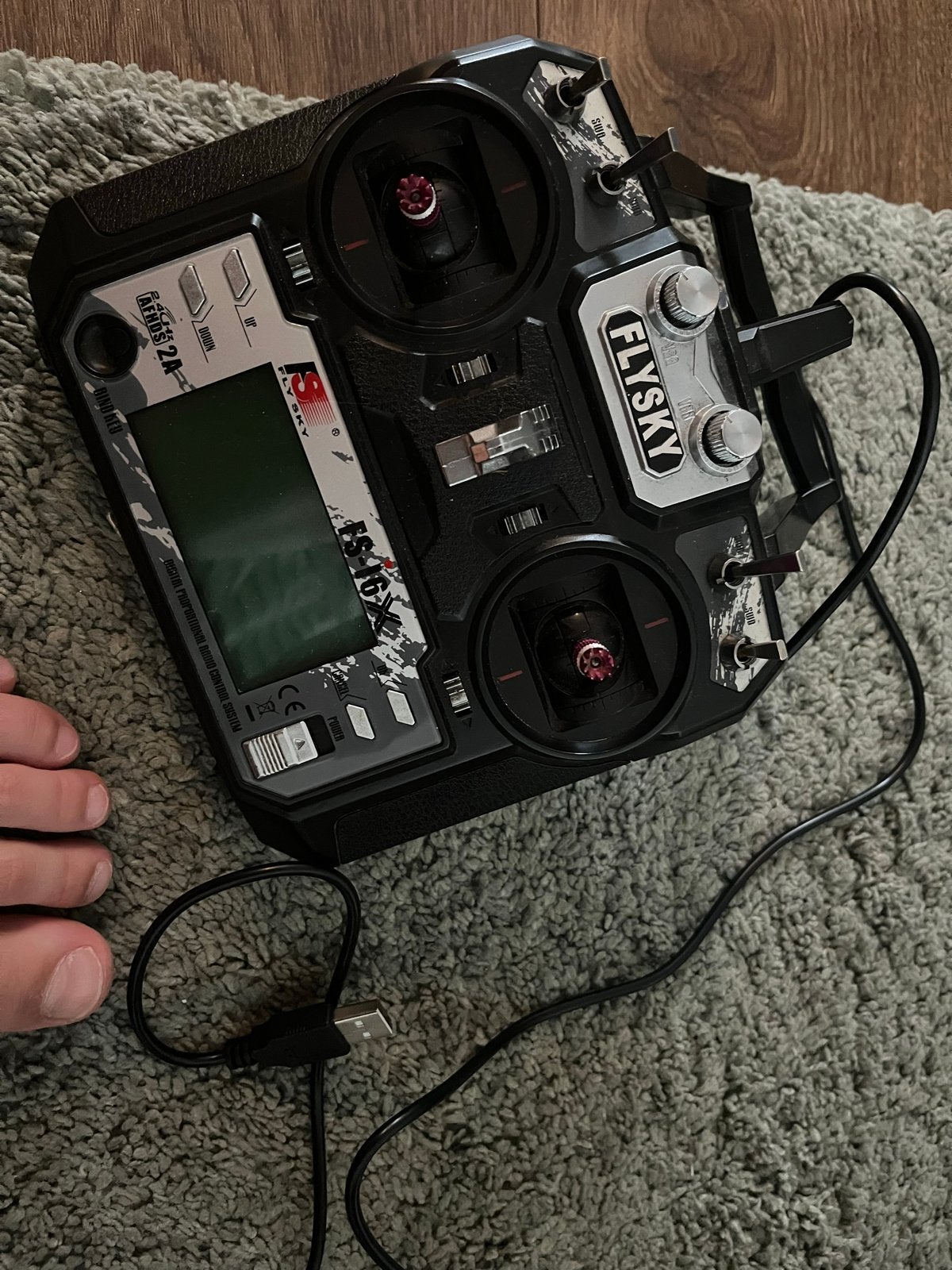 FlySky FS-i6X RC Zender met USB-kabel, Ophalen of Verzenden, Gebruikt