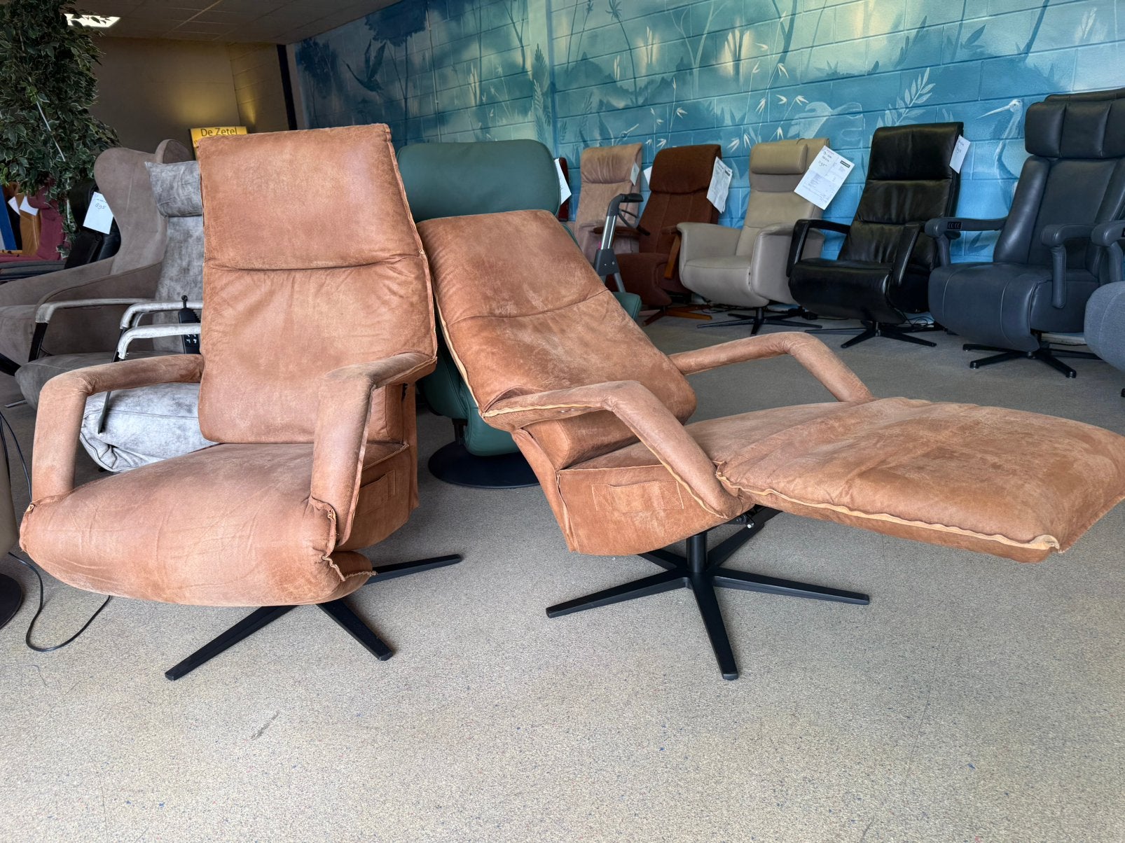 Chill line set relaxfauteuils relax stoelen, 75 tot 100 cm, Ophalen of Verzenden, Zo goed als nieuw, 50 tot 75 cm