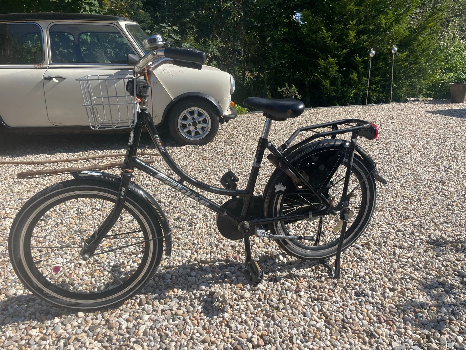 Stoere gebruikte kinderfiets met mandje, Fietsen en Brommers, Fietsen | Kinderfietsjes, Ophalen, Gebruikt, Terugtraprem, 20 inch of meer