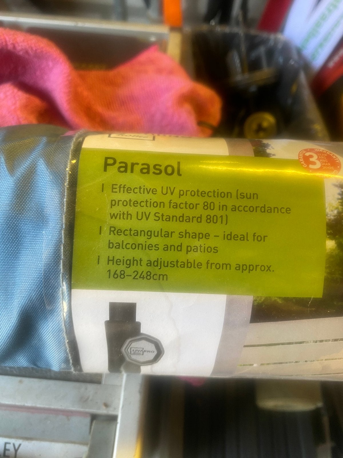 een parasop voor op een balcon, Ophalen of Verzenden, Zo goed als nieuw, Overige genres, 1 bandje