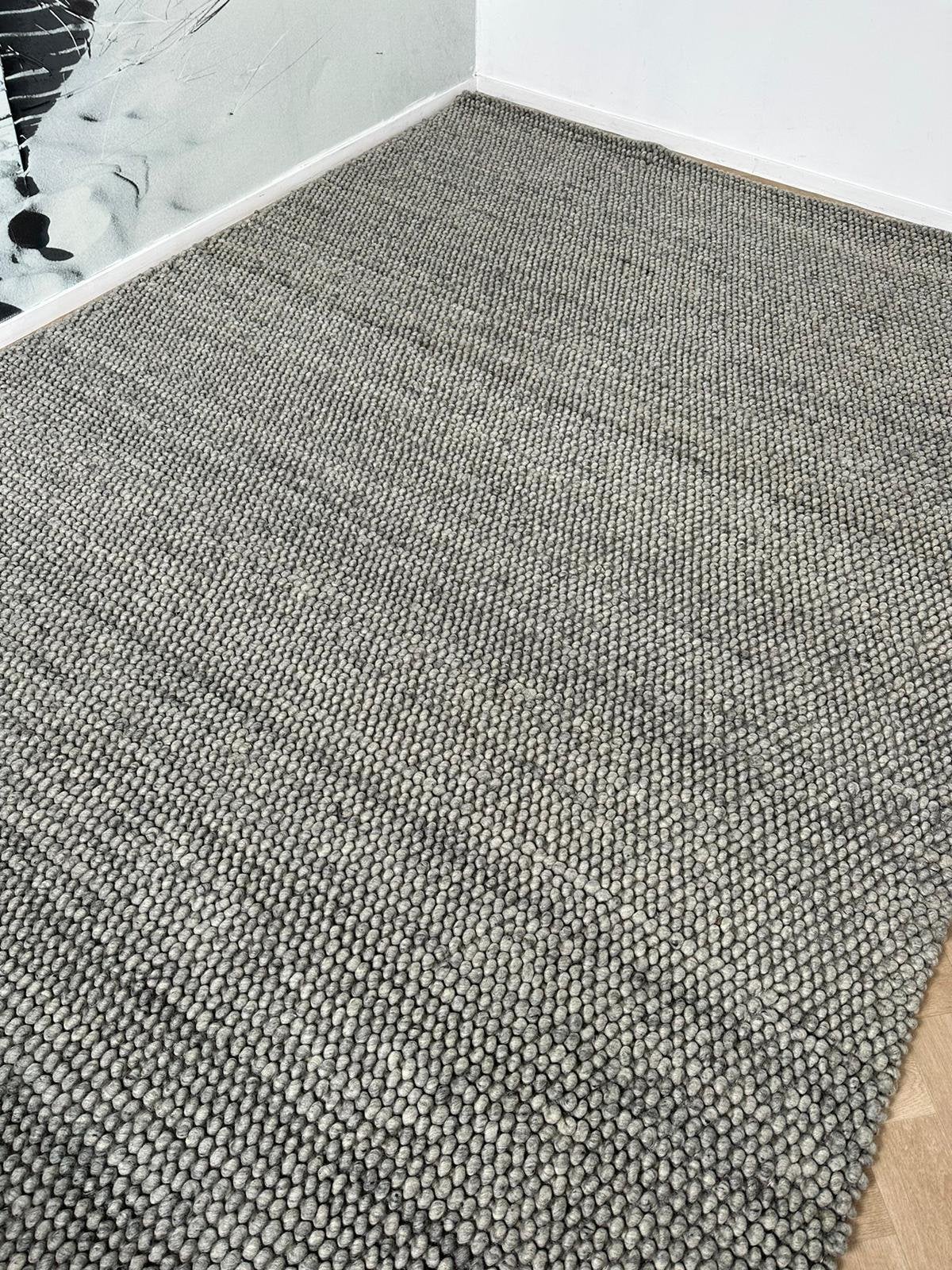 Pronto Cilento wol XXL 240/340 bolletjes dark grey, Huis en Inrichting, Stoffering | Tapijten en Kleden, Ophalen of Verzenden