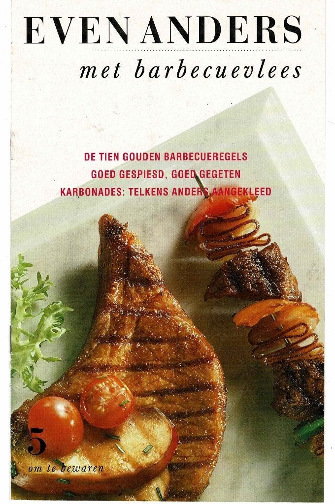 Even anders met Barbecuevlees 10 Gouden Barbecueregels, Verzenden, Zo goed als nieuw, Overige typen