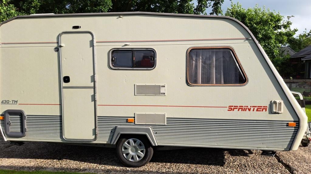 Beyerland Sprinter 430 TM - 4 persoons caravan, bj 1992, Treinzit, Particulier, Tot en met 4, 500 - 750 kg