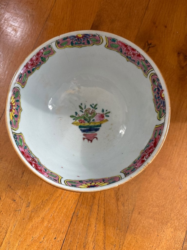 Schaaltje Chinees porselein, Ophalen