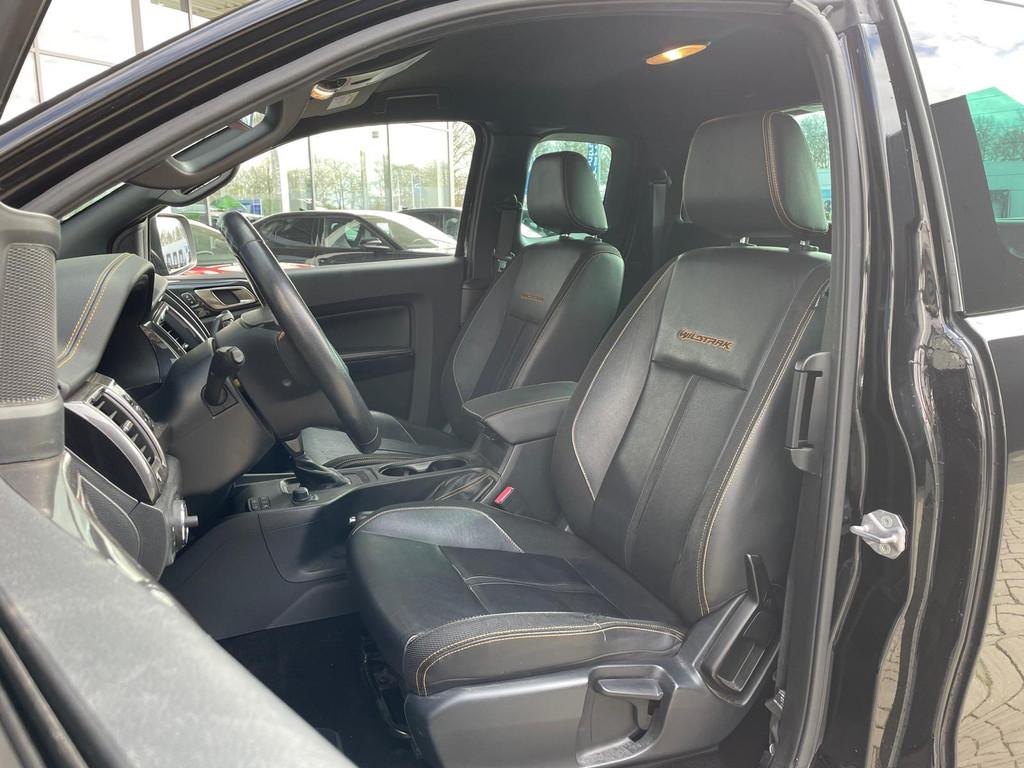 Ford Ranger 2.0 EcoBlue Wildtrak Supercab, Gebruikt, 4 cilinders, Zwart, Origineel Nederlands