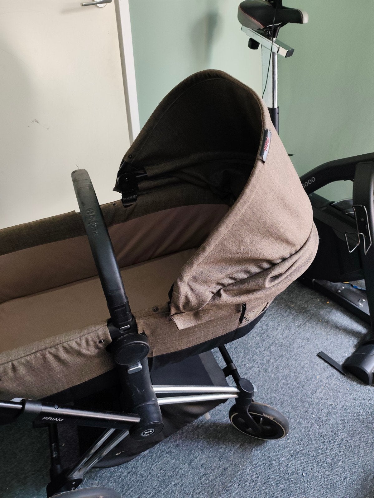 Cybex Priam kinderwagen (ouder model) met adapters, Kinderen en Baby's, Kinderwagens en Combinaties, Gebruikt, Met reiswieg, Ophalen