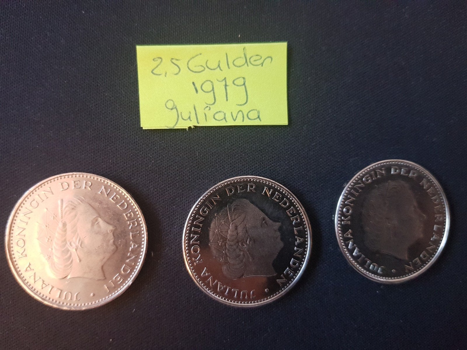 3 x  2½ Gulden munten Koningin Juliana 1979, Ophalen of Verzenden, Koningin Juliana, 2½ gulden, Setje