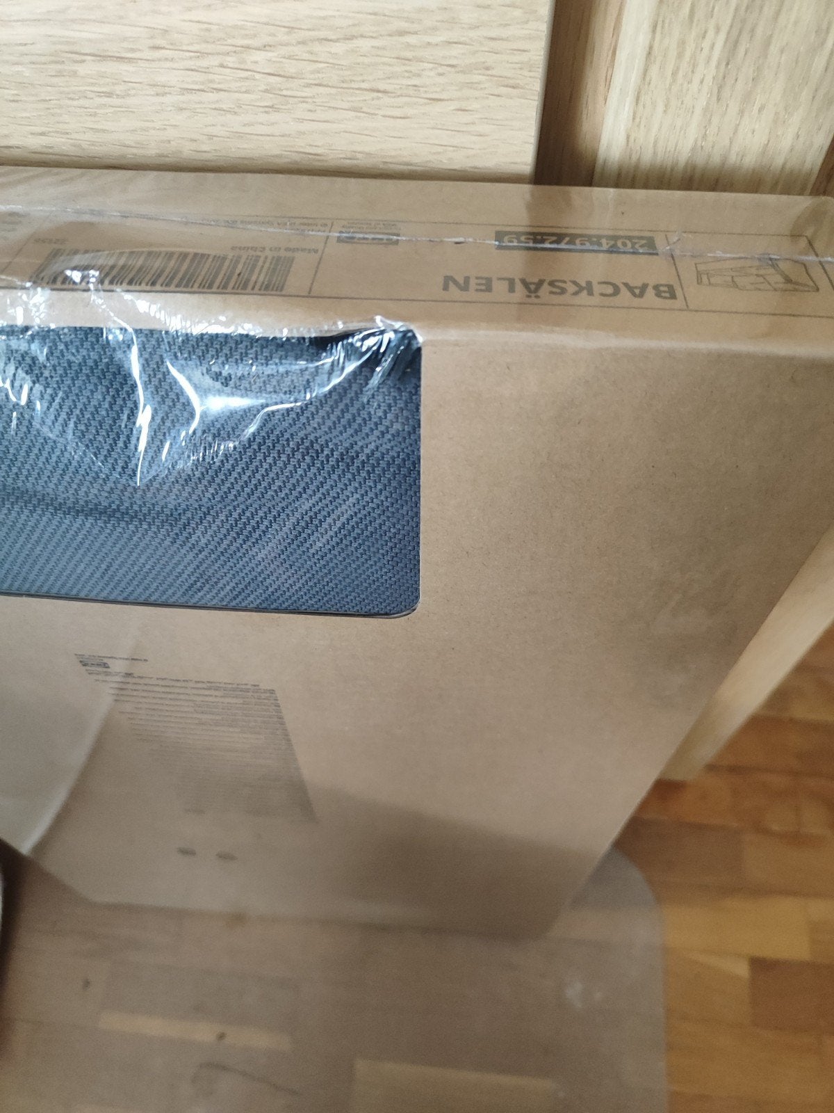 IKEA BACKSÄLEN hoes Hyllarp,grijs,2-zitsbank in doos, Ophalen, Nieuw, 75 tot 100 cm, Tweepersoons