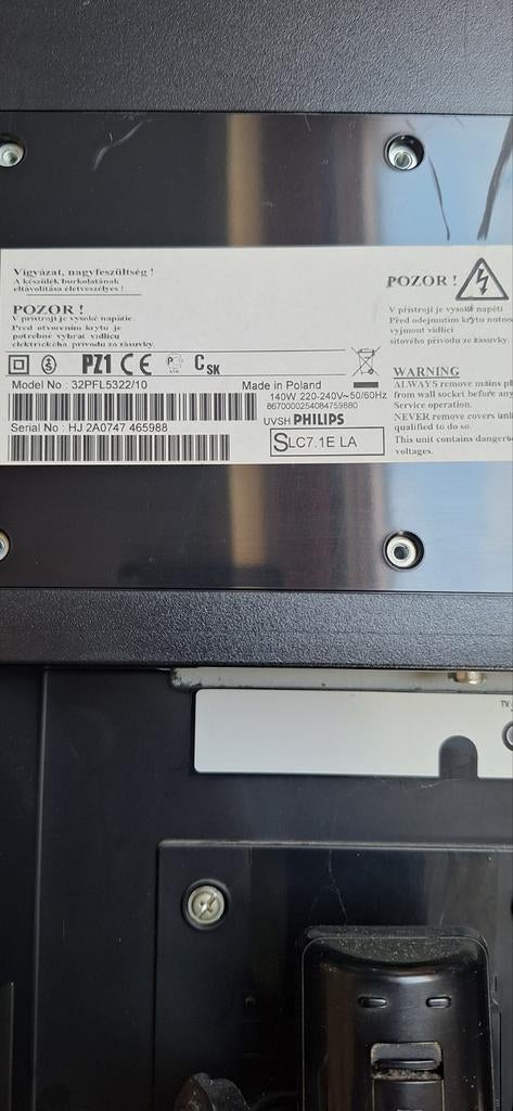 Philips 32PFL5322/10 LCD TV - 81 cm (32 inch), Ophalen, Philips, Gebruikt, 50 Hz