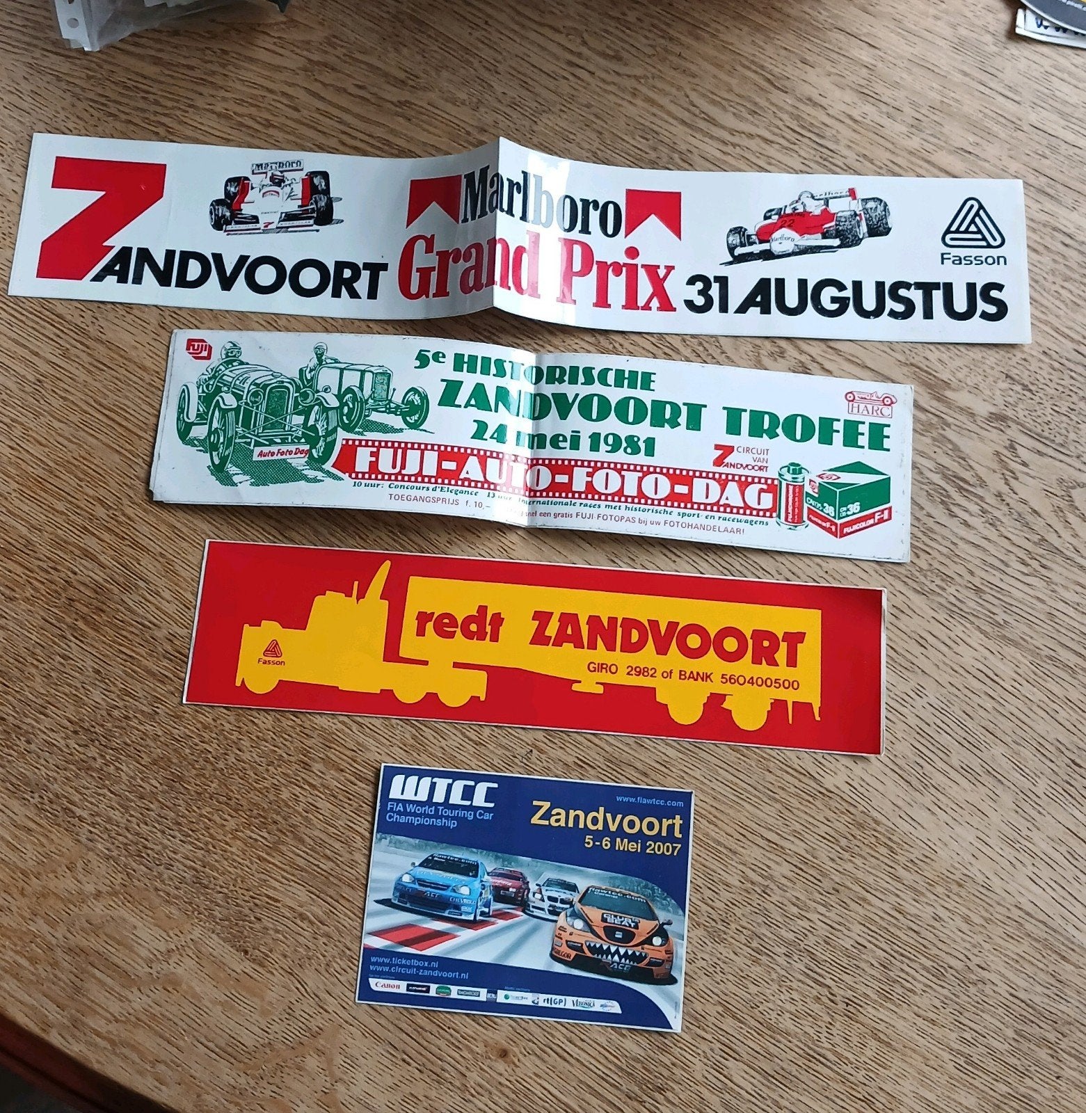 Stickers m.b.t. Circuit Zandvoort Grand Prix o.a., Verzamelen, Stickers, Ophalen of Verzenden, Zo goed als nieuw