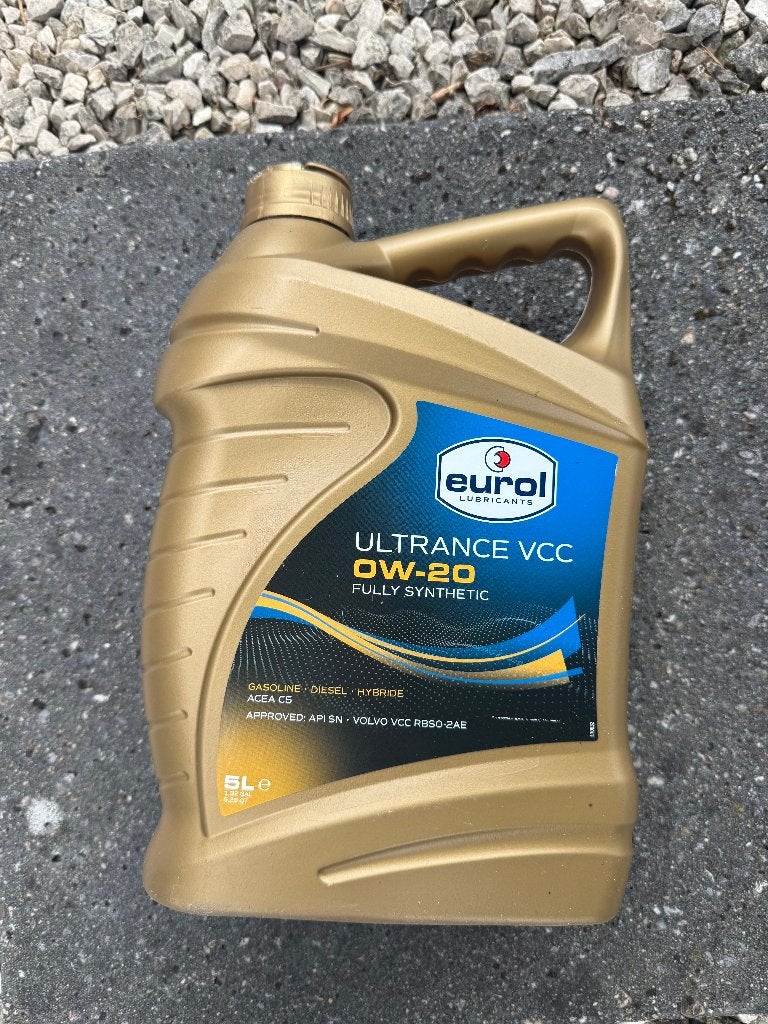 Dichte flacon Motorolie auto 0W-20 Eurol (5L), Ophalen of Verzenden, Nieuw
