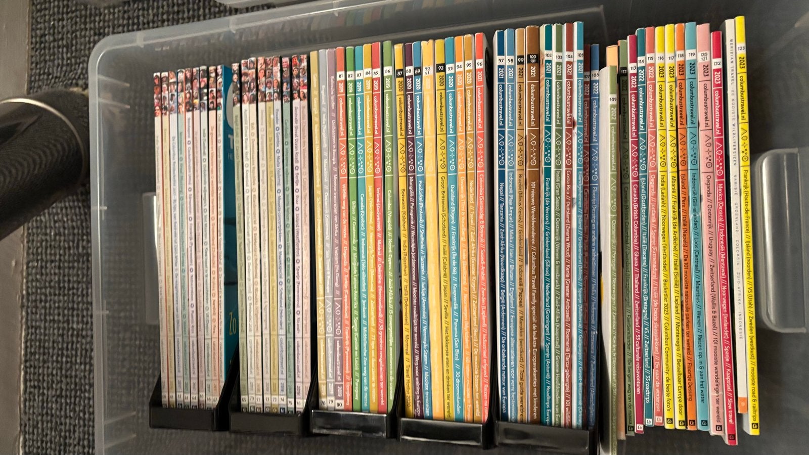 Columbus Reistijdschriften nummers 60 t/m 123, Ophalen, Gelezen, Overige typen