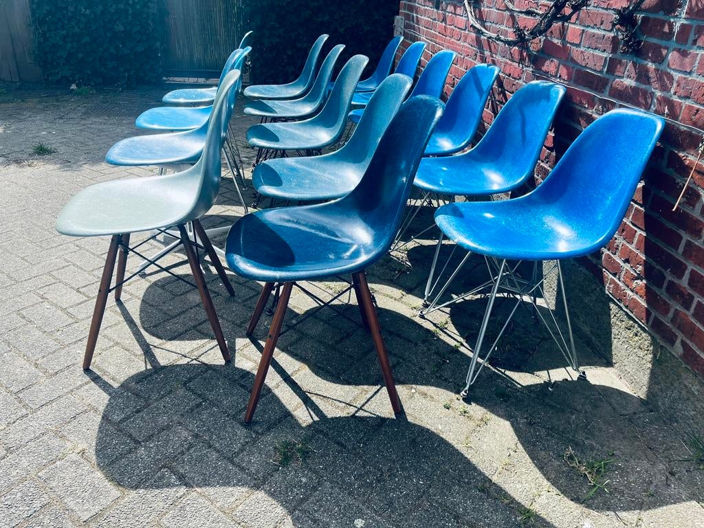 Original Eames Side Shell fiberglass Herman Miller 60/70, Ophalen of Verzenden, Leer, Eén