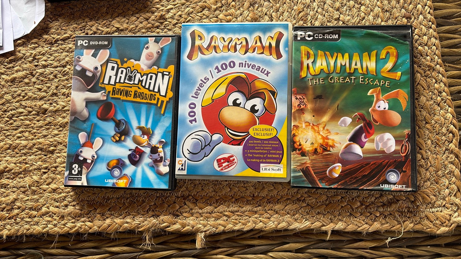 3 x rayman pc game goede staat, Ophalen, Gebruikt