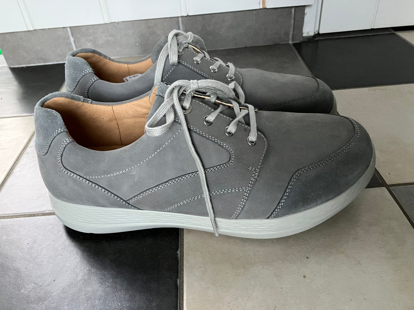 Ganter grijze veterschoenen maat 10 K-L nieuwstaat, Overige kleuren, Nieuw, Ophalen of Verzenden, Veterschoenen