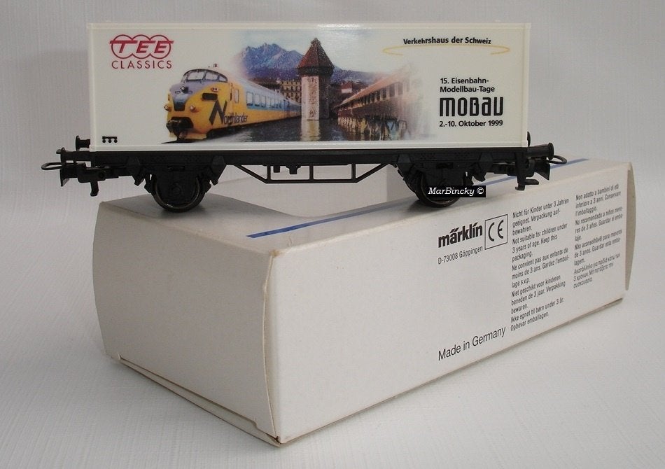 Märklin 4481 TEE Classics Northlander Containerwagen !, Wisselstroom, Ophalen of Verzenden, Märklin, Nieuw