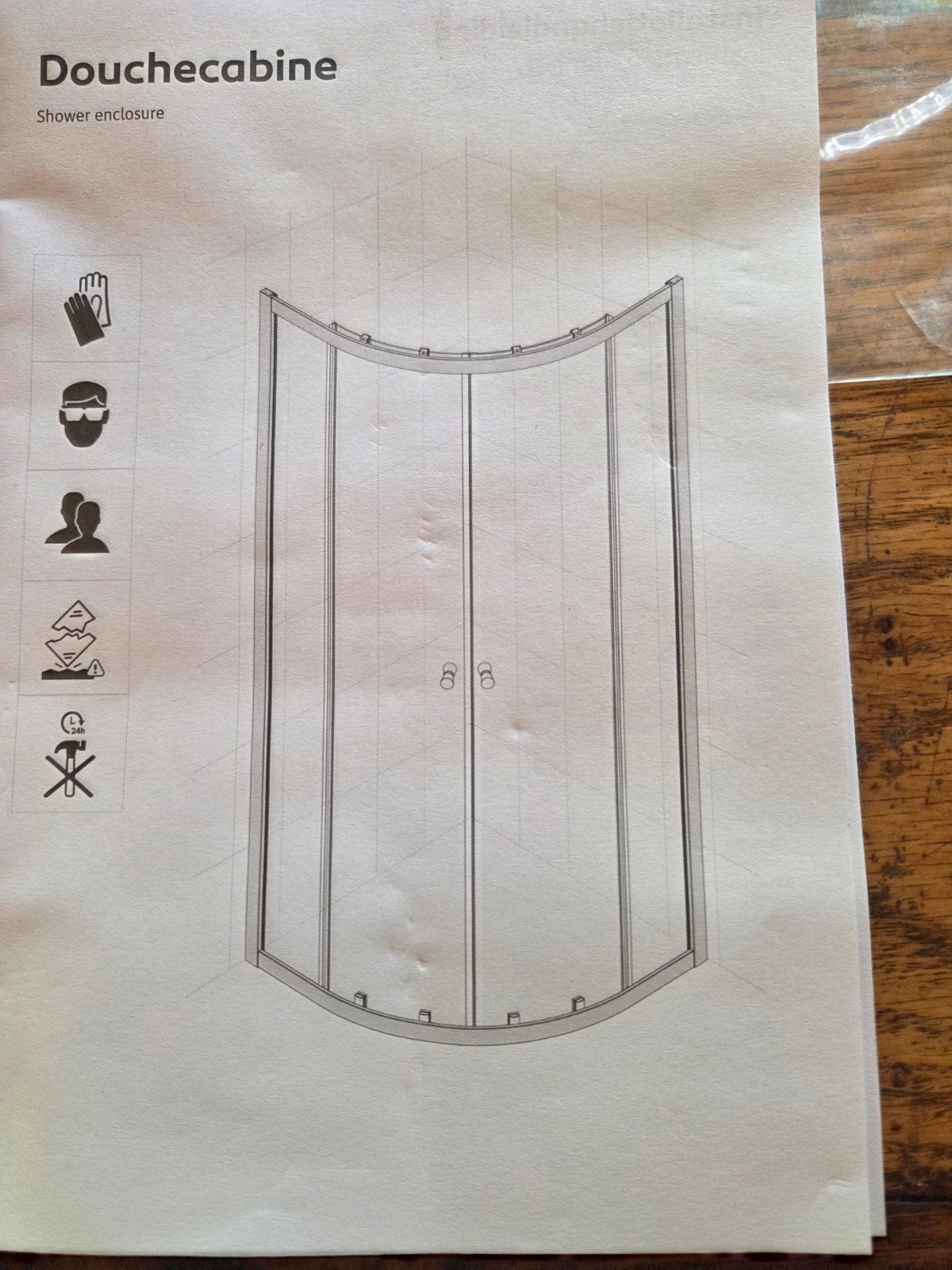 Nieuwe Kwartronde Douchecabine 80x80 - In Verpakking, Ophalen