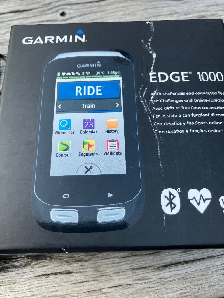 Garmin edge 1000, Fietsen en Brommers, Fietsaccessoires | Fietscomputers, Ophalen of Verzenden, Gebruikt